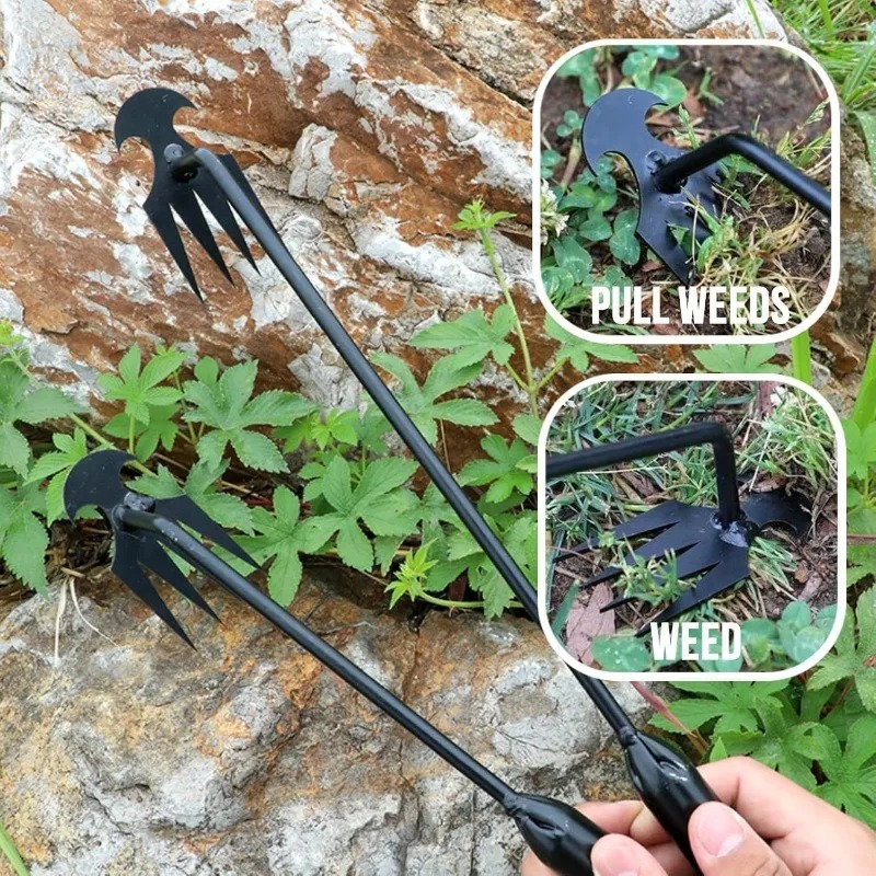 Gardening Tools Shovel - Rastrillo de jardín 2 en 1,