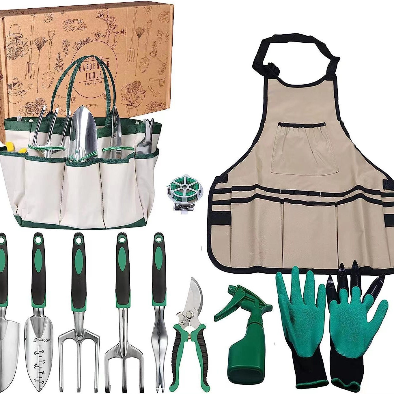 Gardening Tools Shovel - Juego de 11 Herramientas de Jardinería