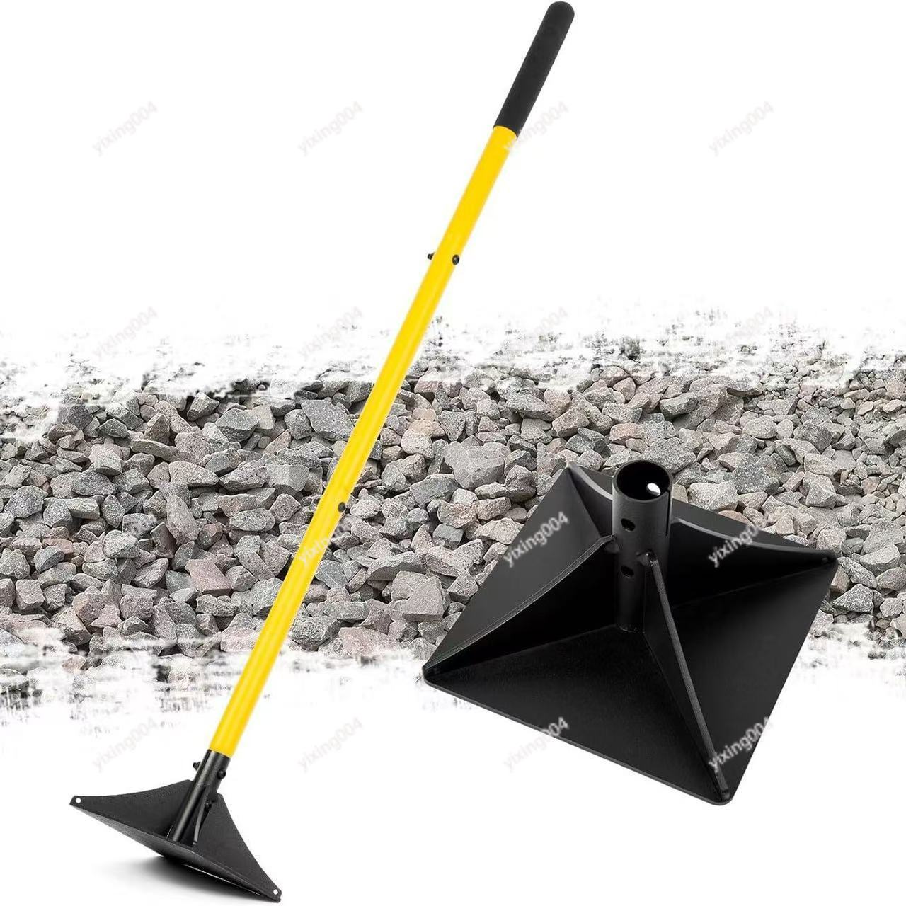 Gardening Tools Hand - Herramienta de apisonamiento de acero desmontable,