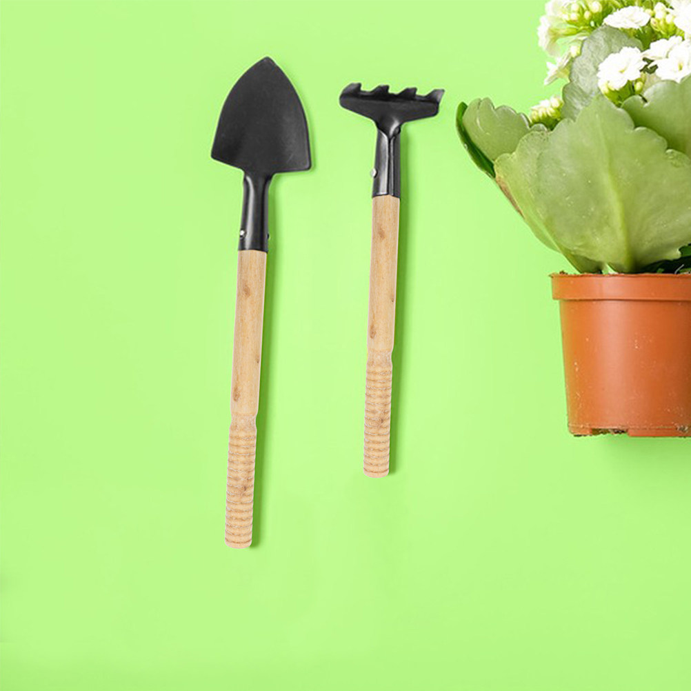 Gardening Tools Shovel - Juego de 5 mangos de madera