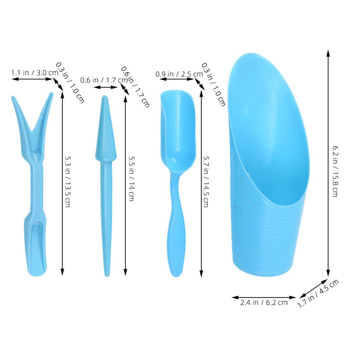 4 unids/set, pala de cubo dura - Gardening Tools Shovel reseña y precio