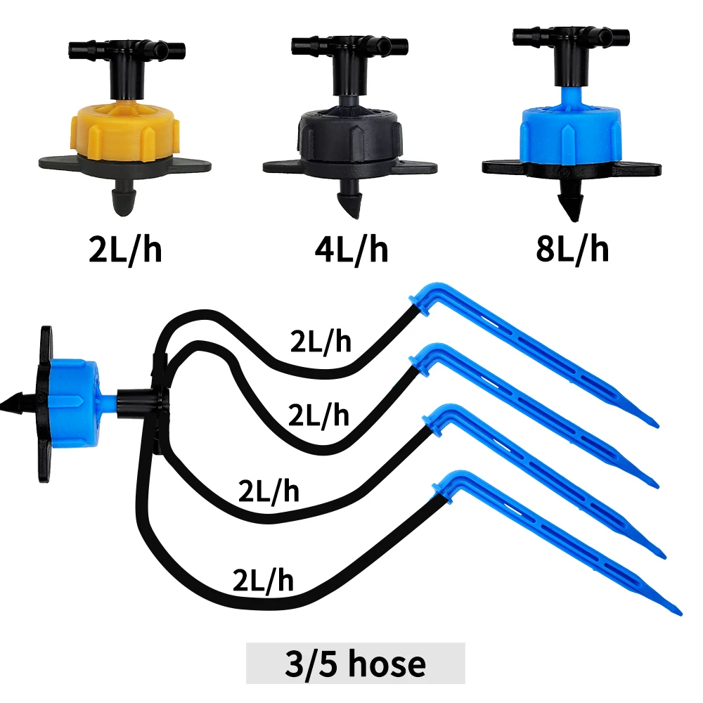 100-10M 4/2 vías 8L transmisor - Root Watering Spike reseña y precio