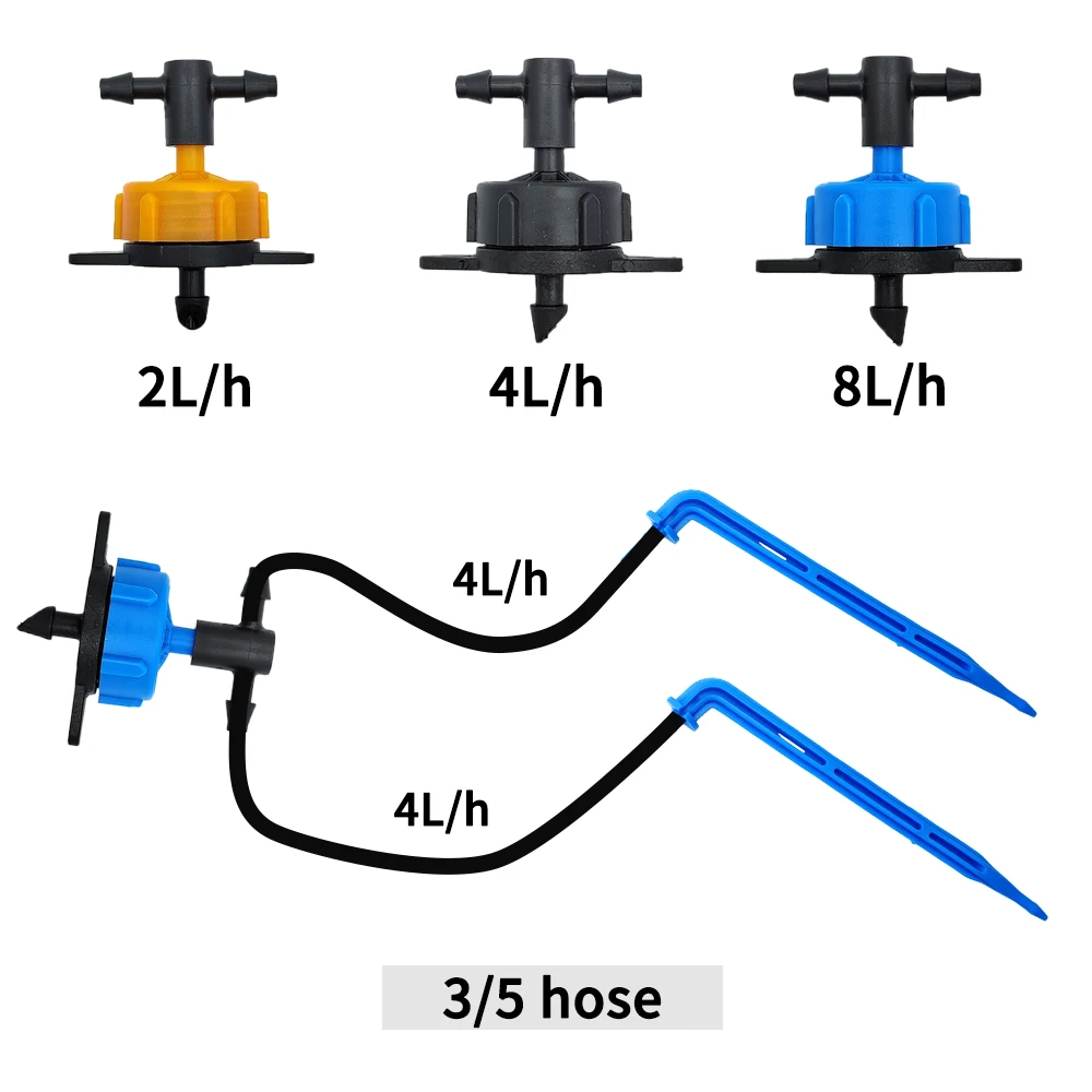 100-10M 4/2 vías 8L transmisor - Root Watering Spike reseña y precio