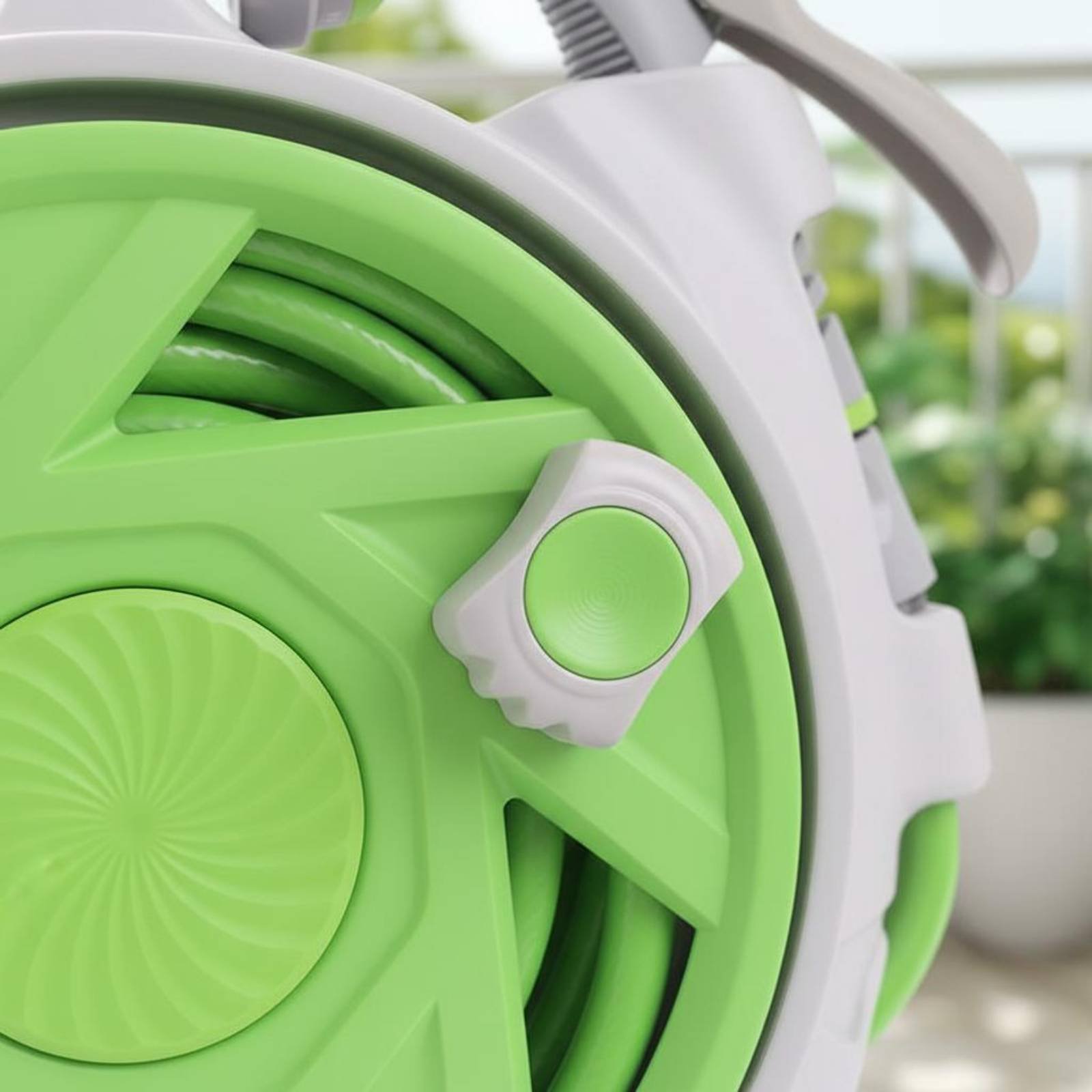 Carrete de manguera portátil s - Gardening Tools Hand reseña y precio
