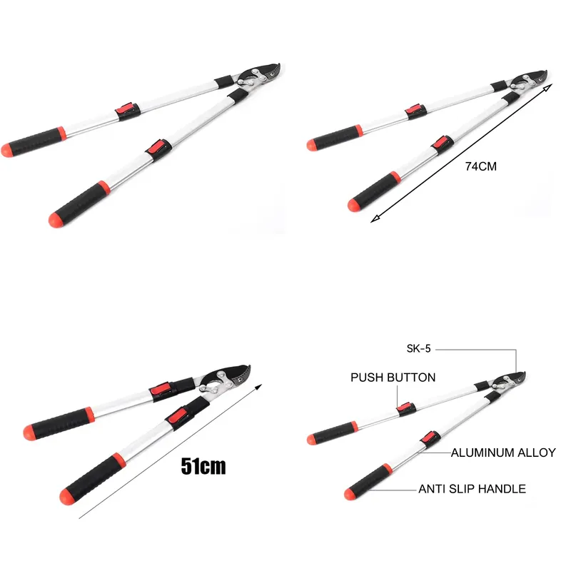 Tijeras de podar largas y exte - Gardening Tools Hand reseña y precio