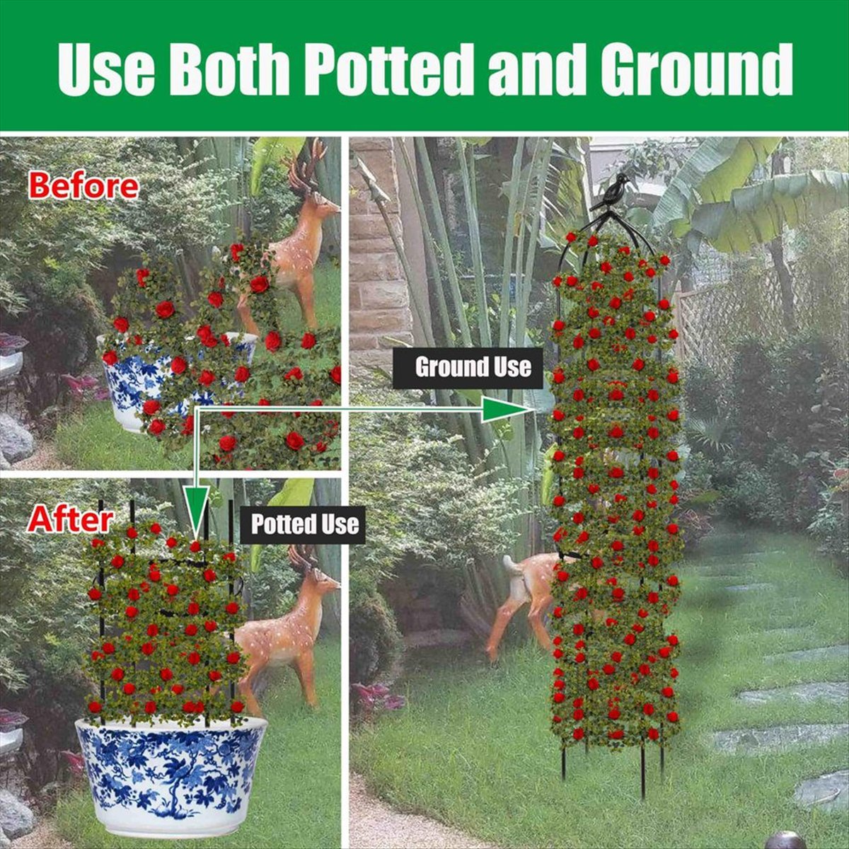 AT16 Obelisco para Plantas Tre - Gardening Tools B&Q reseña y precio