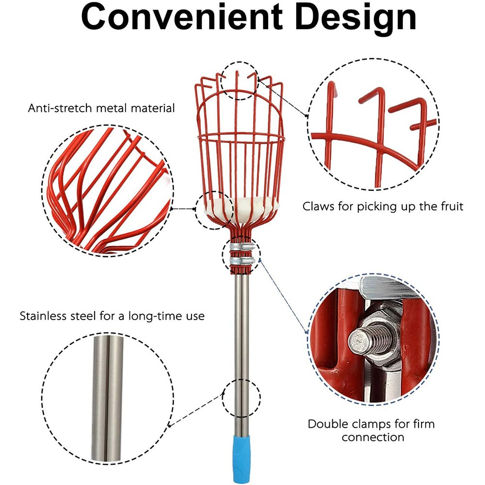 Recolector de Frutas de 260 cm - Gardening Tools Hand reseña y precio